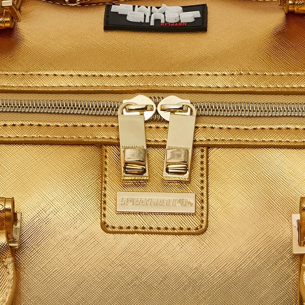 Sprayground Squid Game Collab Piggy Bank Duffle